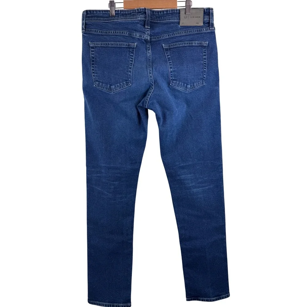 AG Adriano Goldschmied Tellis Jeans Mens 35x33 Indigo Blue Modern Slim Stretch